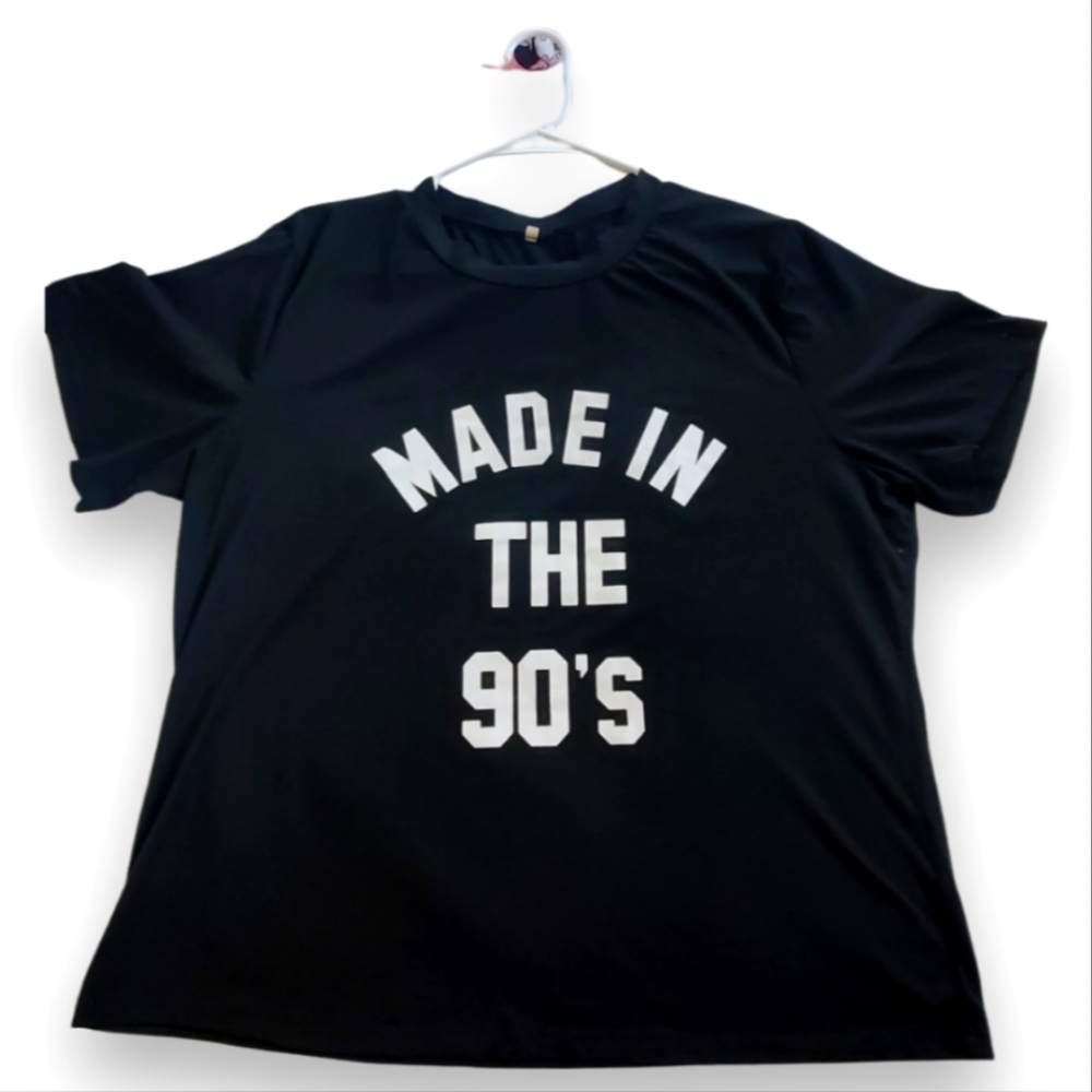 Black round neck top - 2XL